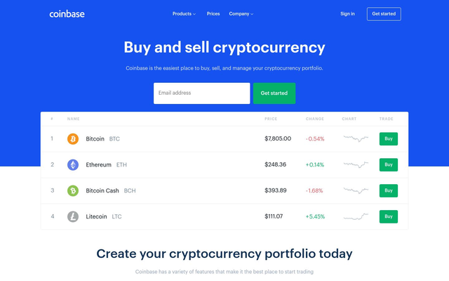 Buy Crypto on Coinbase