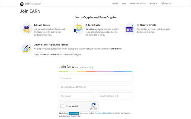 Earn Free Crypto with EARN
